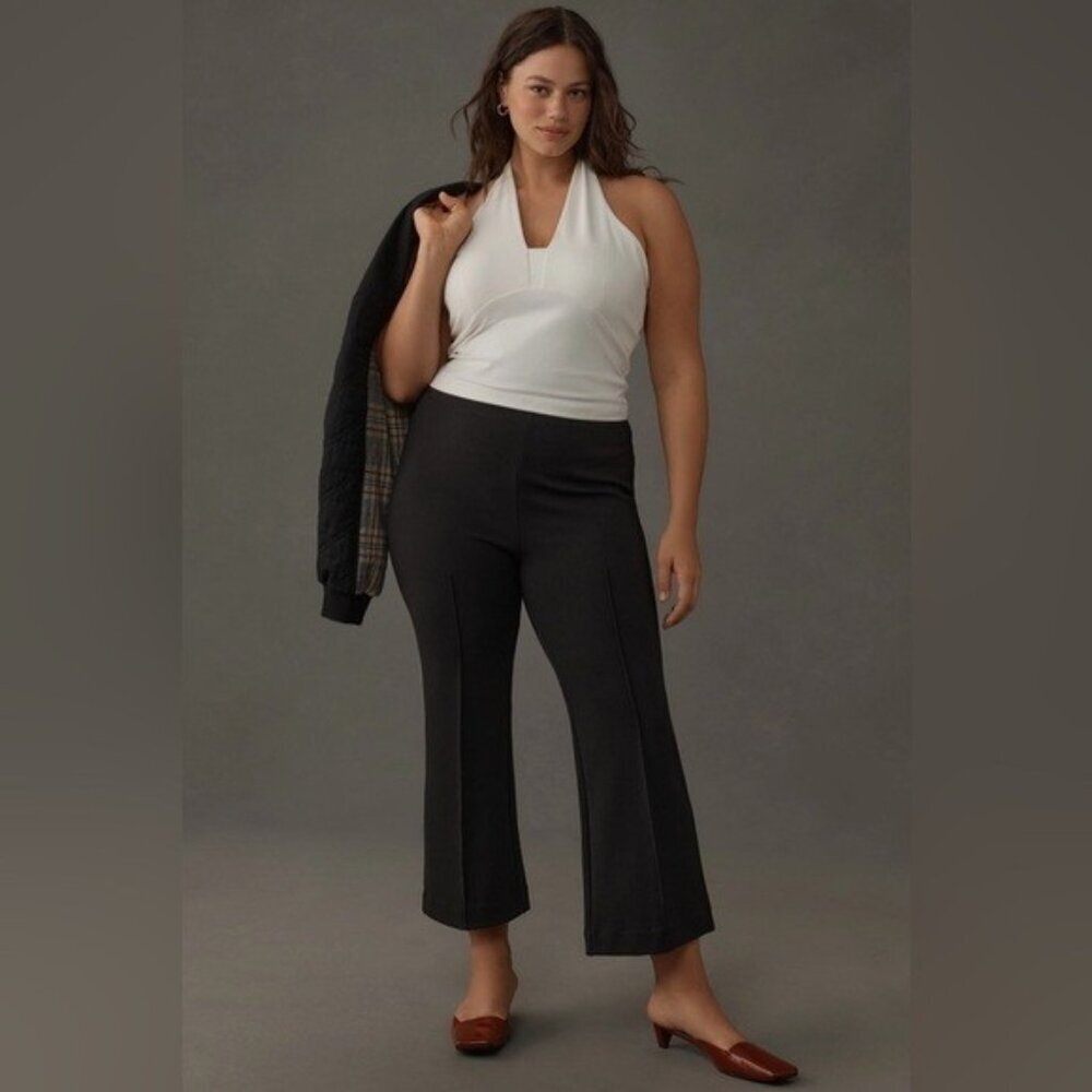 NWT Size LP - The Margot Kick-Flare Pull on Pants by Maeve: Textured Edition